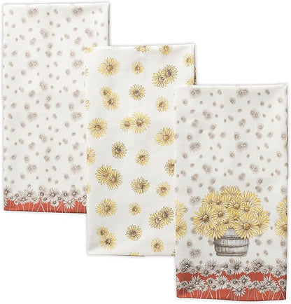 Maison d' Hermine Kitchen Towels Set of 3 100% Cotton 20" x 27.5" Reusable by MaisondHermine