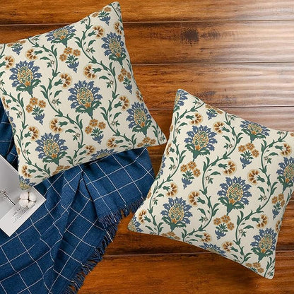 Vintage Floral Throw Pillow Cover Case Traditional Turkish Throw Pillows Set of - Image 7