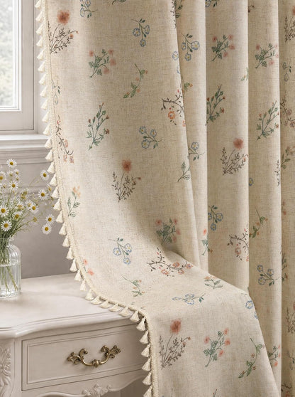boho floral 100% blackout curtains 84 inch 2, main product view