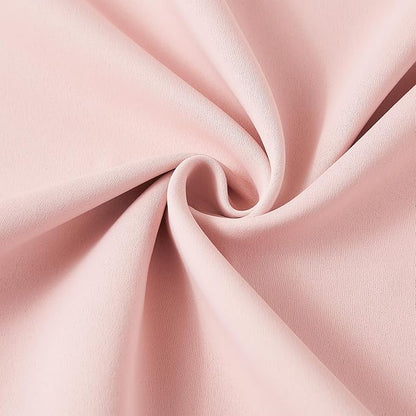 KEQIAOSUOCAI Pinch Pleated Pink Blackout Curtains Short 2 Panels Set 45 Inch - Image 7