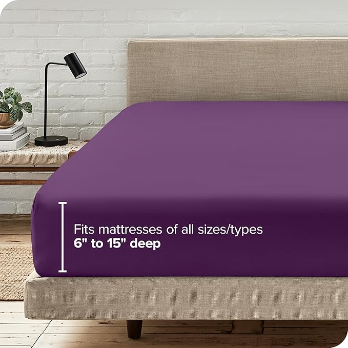 Bare Home Fitted Bottom Sheet King Size - Image 6