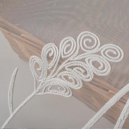 Melodieux Wheat Embroidery Sheer Curtain - Image 7