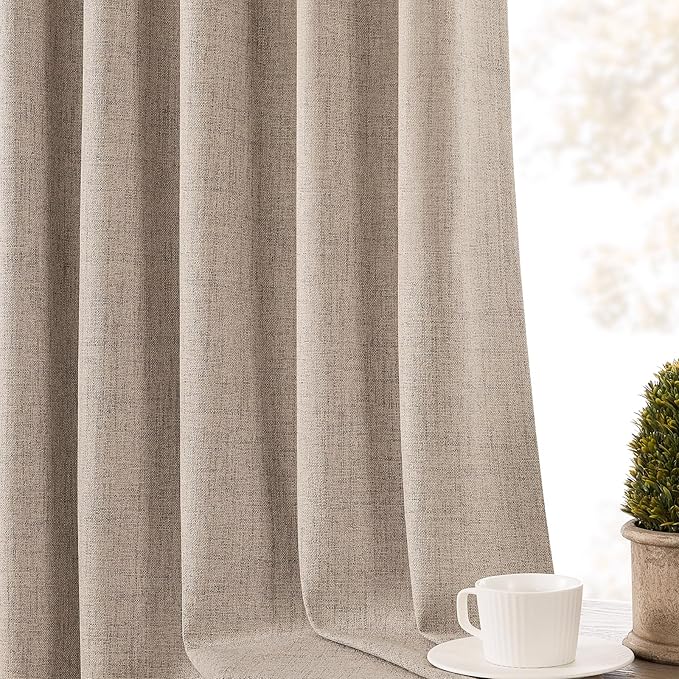 CUCRAF Custom 100% Total Blackout Curtains, Linen Back Tab and Rod Pocket - Image 8