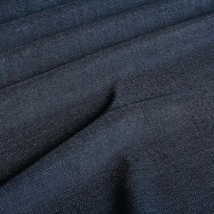 Vision Home Navy Blue Pinch Pleated Full Blackout Curtains Linen Blended Room - Image 6