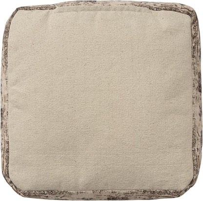 L. R. Resources, Inc. LR Home Vintage Floral Square Indoor Medium Pouf Ottoman - Image 5