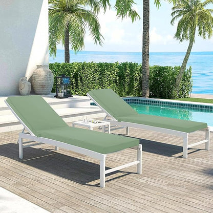 Chaise Lounge Cushions Outdoor Set of 2 - Image 2