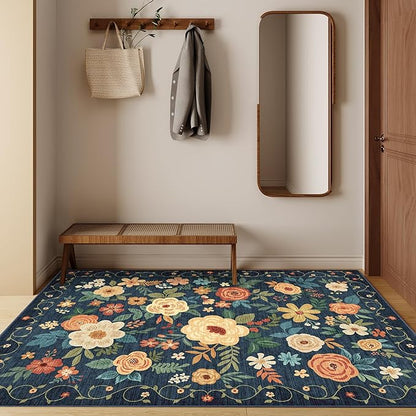 DUKINO 3x5 Area Rug, Floral Rugs - Image 7