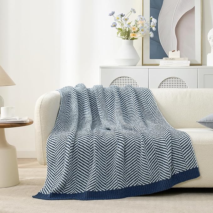 Snuggle Sac Herringbone Throw Blanket - Image 4