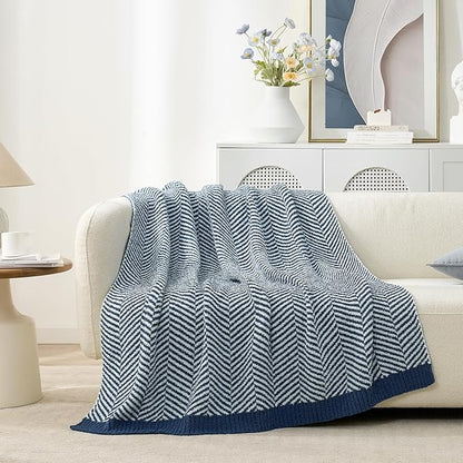 Snuggle Sac Herringbone Throw Blanket - Image 4