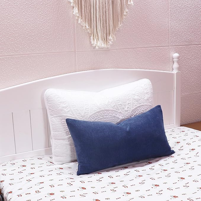 Slow Cow Cashmere Rectangular Pillow Cover Pillowcase Decorative Lumbar Throw - Image 7