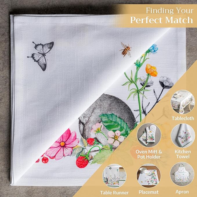 Maison d' Hermine Cloth Napkins Set of 4 100% Cotton Everyday Reusable Square - Image 5