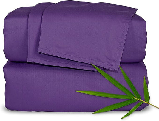 Pure Bamboo Twin Sheets, Genuine 100% Organic Viscose Derived from Bamboo Bed by PureBamboo