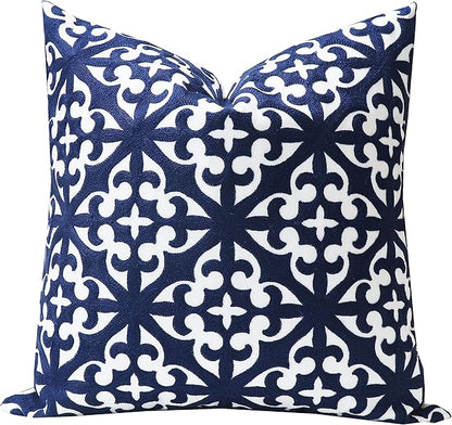 Slow Cow Embroidery Decorative Throw Pillow Cover by SLOW+COW