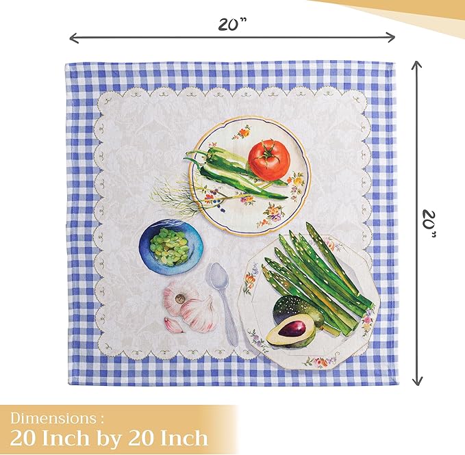 Maison d' Hermine Cloth Napkins Set of 4 100% Cotton Everyday Reusable Square - Image 4