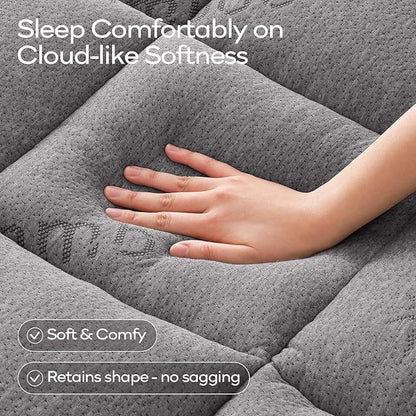 OLANLY Full Mattress Topper – Viscose Made from Bamboo, Cooling Soft Full - Image 2
