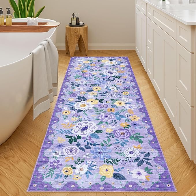 DUKINO Runner Rug, 2x10 Kitchen Hallway Carpet, Washable - Image 3