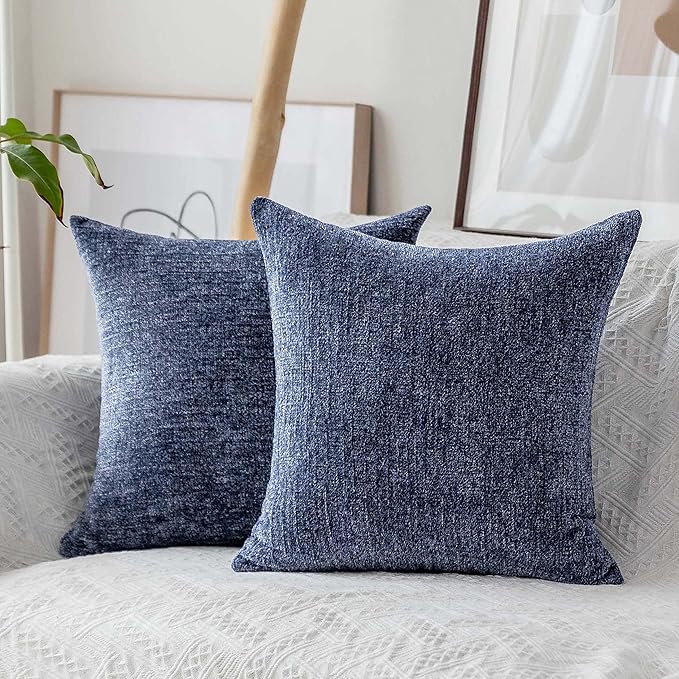 Home Brilliant Decor Throw Pillow Covers Supersoft Chenille Velvet Cushion Cover by HomeBrilliant