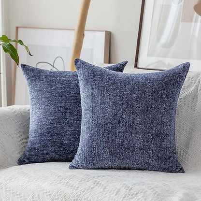 Home Brilliant Dark Blue Pillow Covers by HomeBrilliant