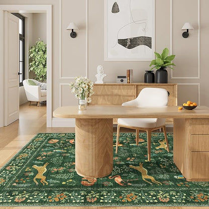 DUKINO 4x6 Rug, Washable Animal Area Rug - Image 5