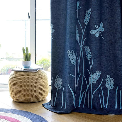 Melodieux Extra Wide Embroidery Curtain - Image 2