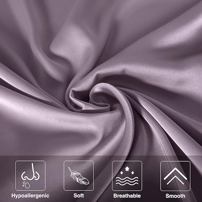 Mulberry Silk Pillowcase for Hair and Skin, Cooling Silk Pillow Case - Image 2