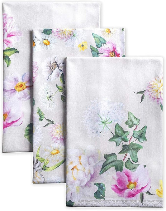 Maison d' Hermine Kitchen Towels Set of 3 100% Cotton 27.50" x 20" Reusable by MaisondHermine