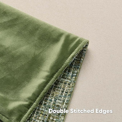 FUTEI Dark Green Decorative Throw Pillow Covers 24x24 Inch Set of 3, Soft - Image 4