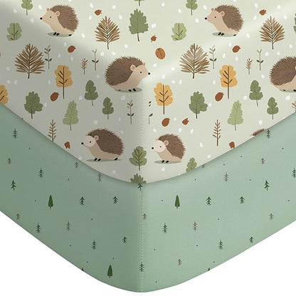 Baby Crib Sheets for Boys Girls Neutral, 2 Pack Crib Mattress Sheet for by Unknown