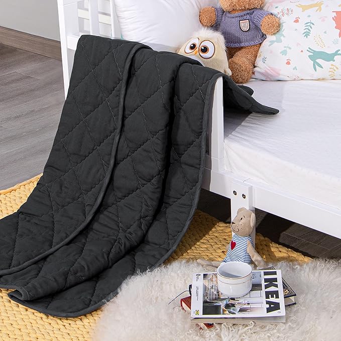NTBAY Down Alternative Oversized Toddler Comforter, Super Soft and Warm Solid - Image 5
