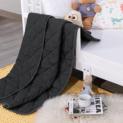 NTBAY Down Alternative Oversized Toddler Comforter, Super Soft and Warm Solid - Image 5