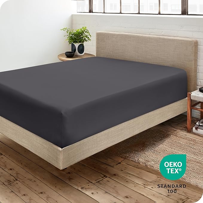 Bare Home Fitted Bottom Sheet Short Queen Size - Image 4