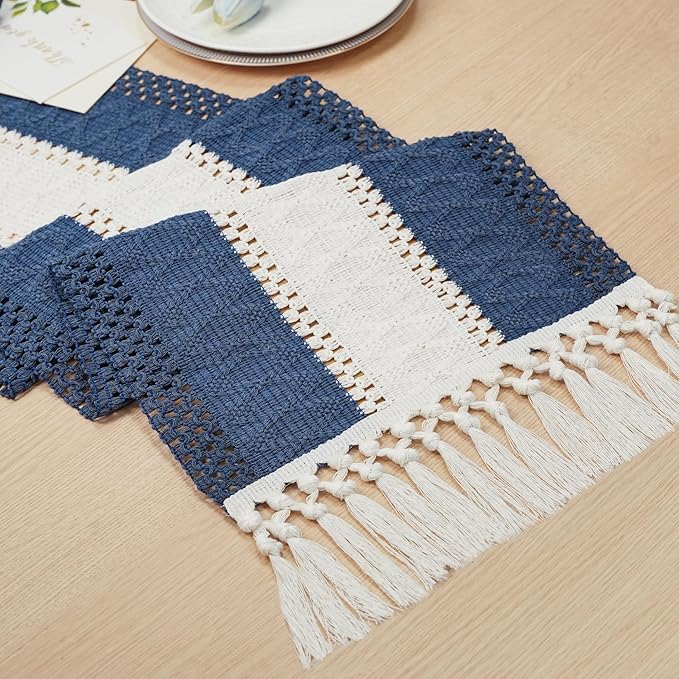 FEXIA Blue Table Runner for Home Decor - Image 3