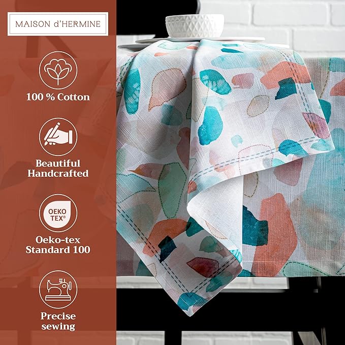 Maison d' Hermine Cloth Napkins Set of 4 100% Cotton Everyday Reusable Square - Image 2
