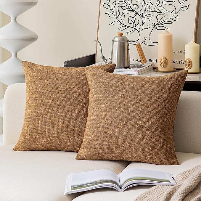 Kevin Textile Decor Lined Linen Throw Pillow Cases Cushion Cover Pillow Covers by KevinTextile