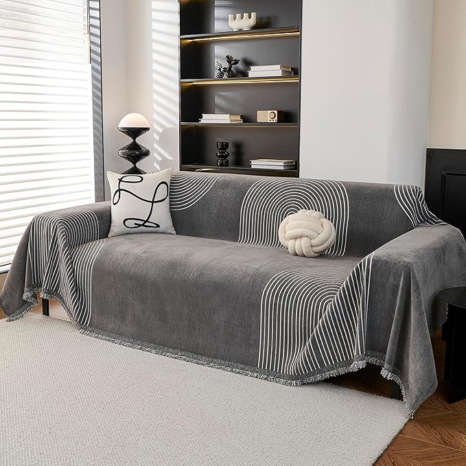MEETSKY Couch Cover Sofa Cover Washable, Chenille Sofa Covers by MEETSKY