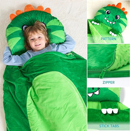 JOIEDOMI Kids Sleeping Bag 4 5 6 Year Old Girl Gifts Toddler Nap Mat - Image 3