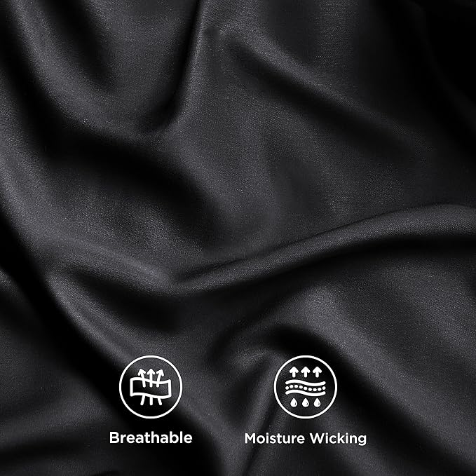 Bedsure Full Size Bed Sheets, Cooling Sheets, Rayon Derived from Bamboo - Image 5