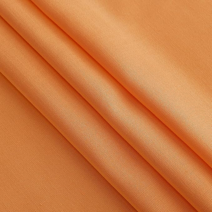 Nanspring Orange Linen Curtains - Image 7