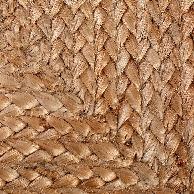 GLAMBURG Jute Braided Placemats Set of 4 Reversible, 100% Jute, Nonslip 13x13 - Image 4