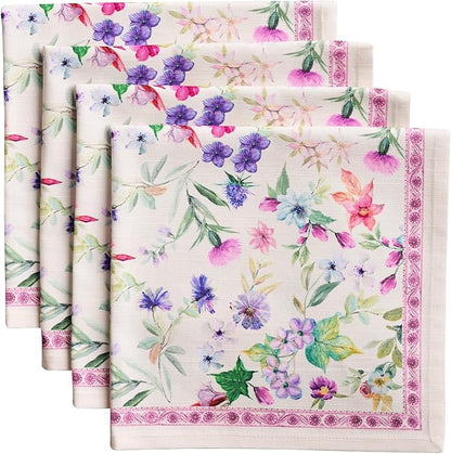 Maison d' Hermine Cloth Napkins Set of 4 100% Cotton Everyday Reusable Square by MaisondHermine
