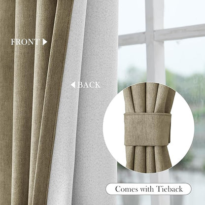 Macochico 100% Blackout Chenille Curtains - Image 6