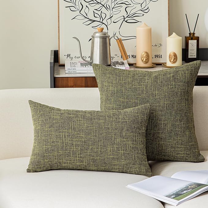 Kevin Textile Cotton Linen Soft Decorative Square Throw Pillow Covers Cushion - Image 4