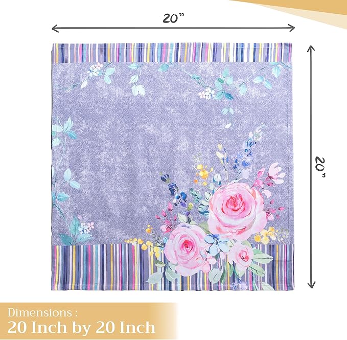 Maison d' Hermine Cloth Napkins Set of 4 100% Cotton Everyday Reusable Square - Image 4