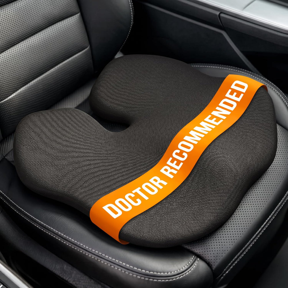 Everlasting Comfort Car Seat Cushion for Driving - Orthopedic Car Cushion for...