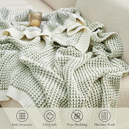 Amélie Home Waffle Chenille Throw Blanket - Image 4