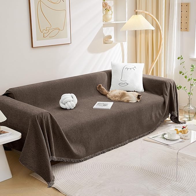 MEETSKY Couch Cover for Dogs，Washable Sofa Cover for 3 Cushion Couch Sofa， by MEETSKY