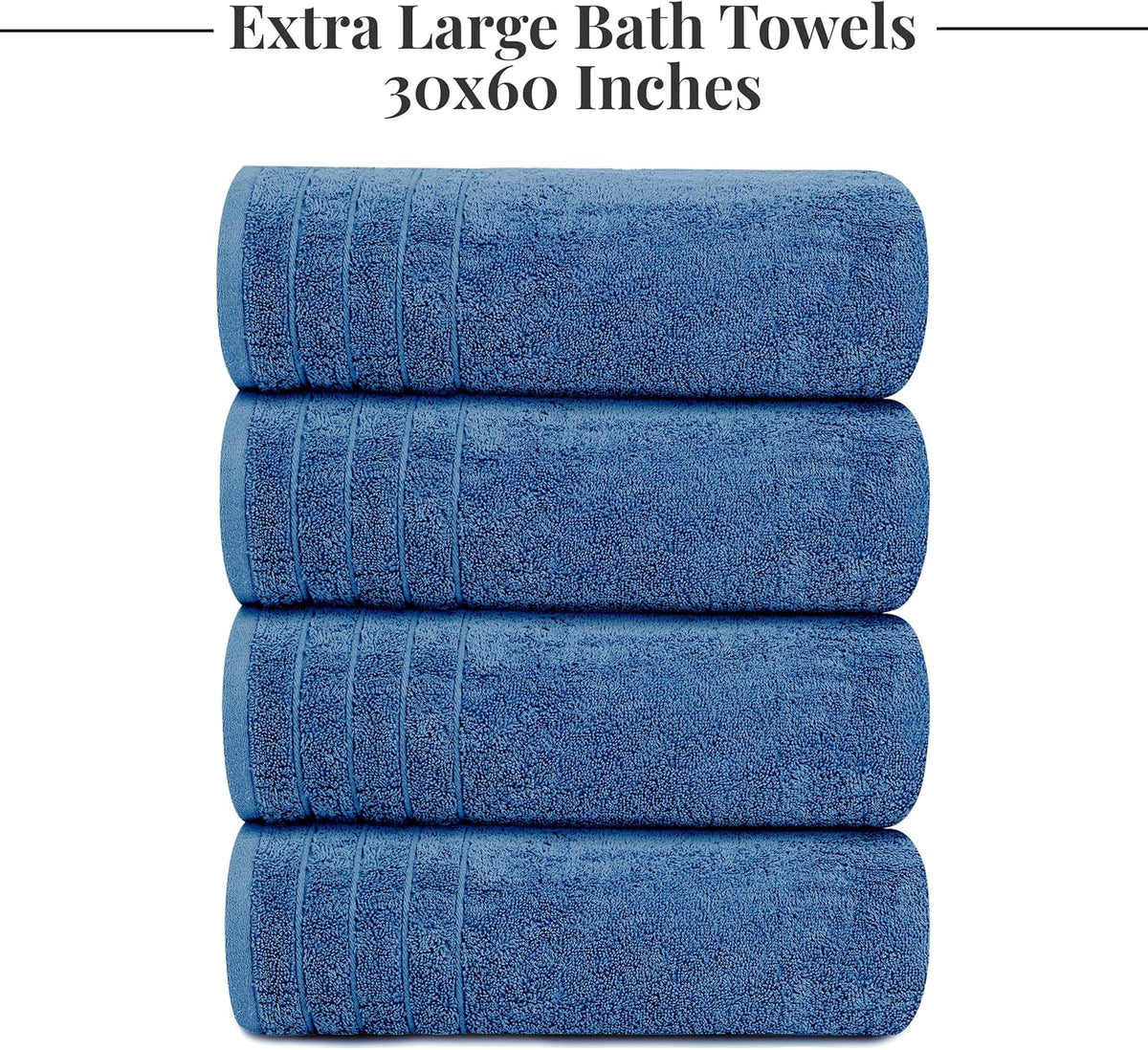 tens towels 4 piece extra large bath towels on a desk or shelf