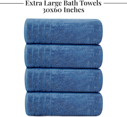 tens towels 4 piece extra large bath towels on a desk or shelf
