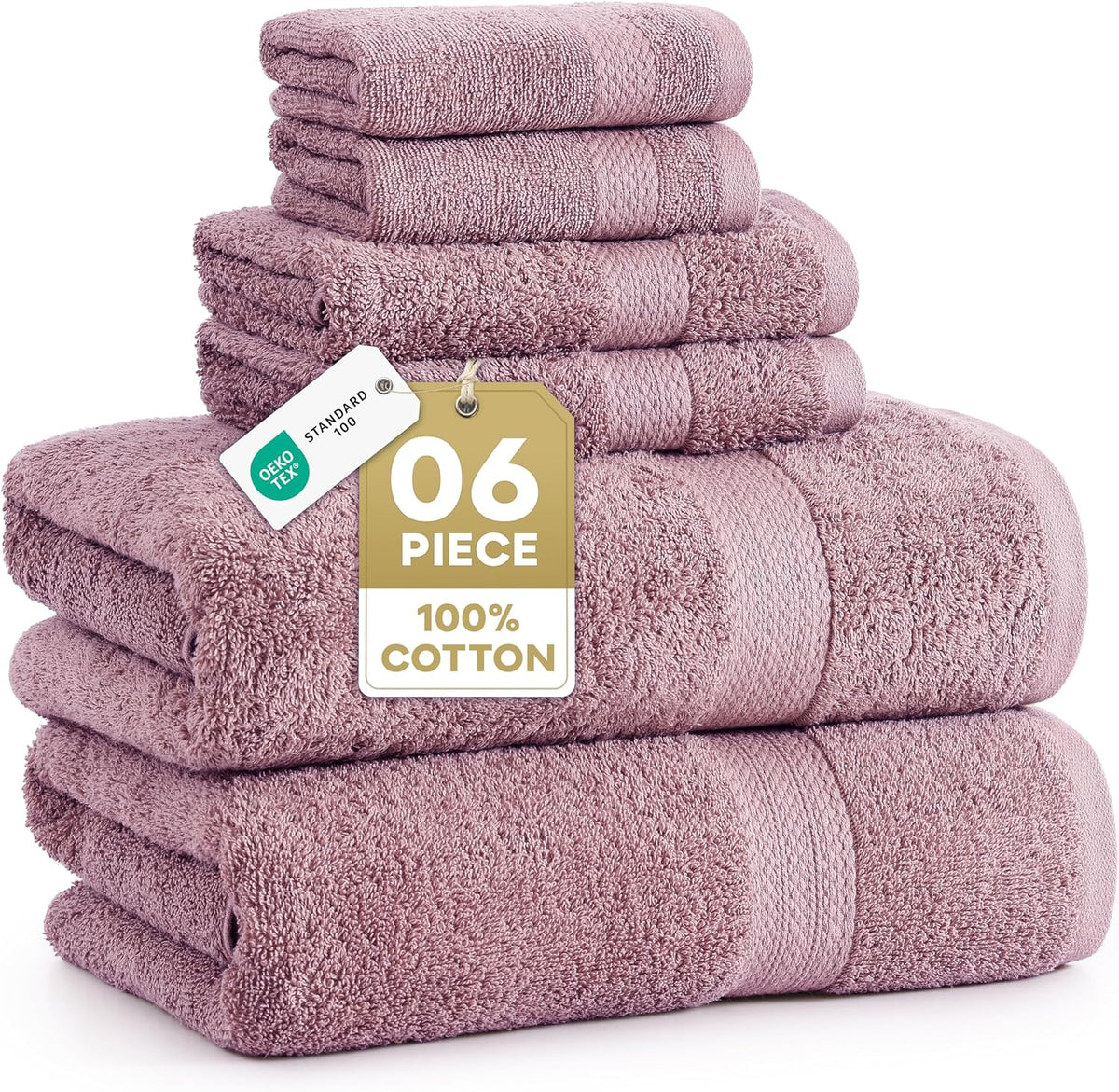 lane linen large bath towel set absorbent quick, main product view