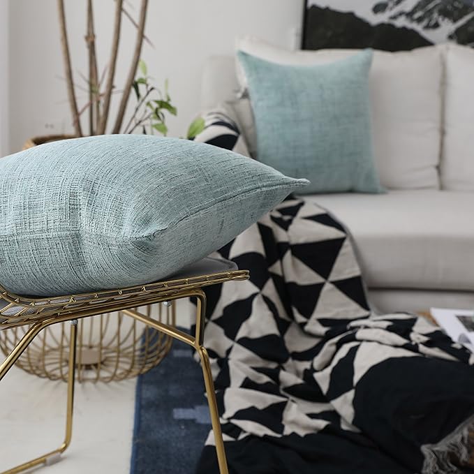 Home Brilliant Modern Decorative Throw Pillow Protectors Super Soft Chenille - Image 4